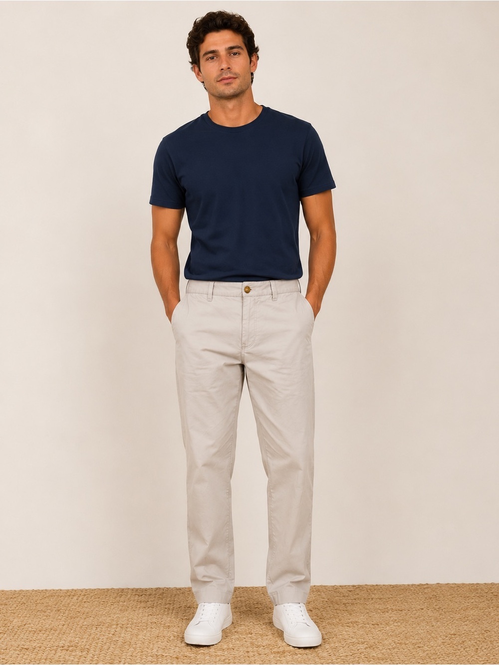 Gap Khakis Tailored Fit Men’s Chino Pants Beige Khaki 36x32 Casual Dress Pants